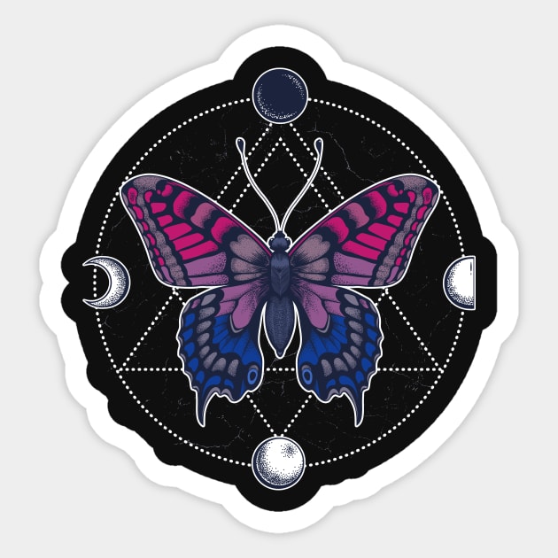 Bisexual Butterfly Sticker by Psitta